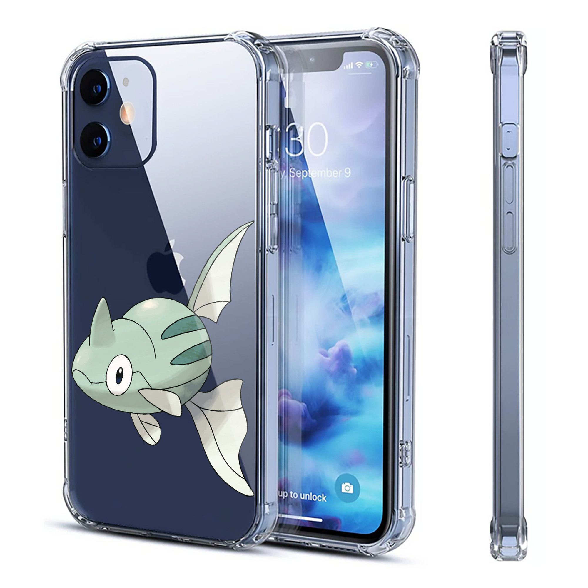 （画像用） ポケットモンスター Pokémon 【iPhone 12シリーズ対応】透明スマホケース（クリアソフトケース）